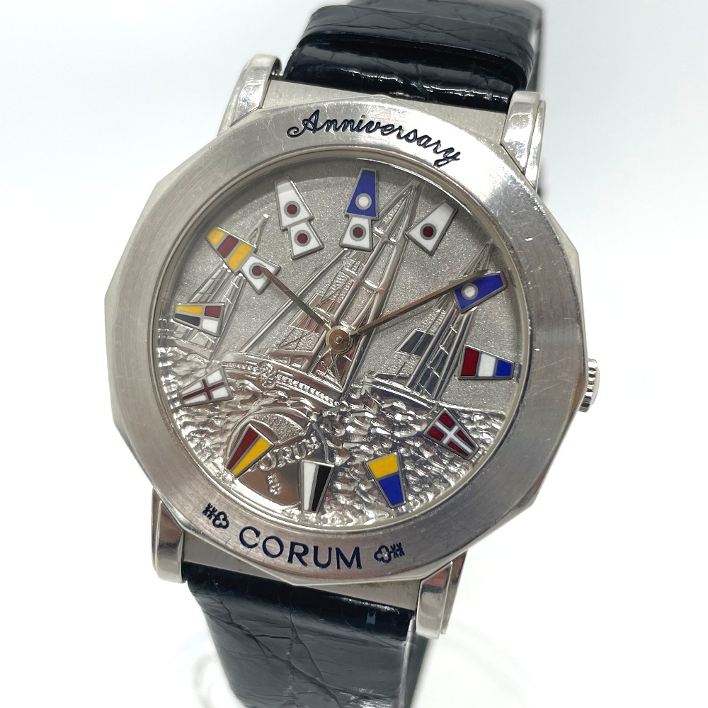 CORUM【コルム】 55.730.59 アドミラルカップ 40周年アニバーサリー 手巻き 腕時計 K18WG